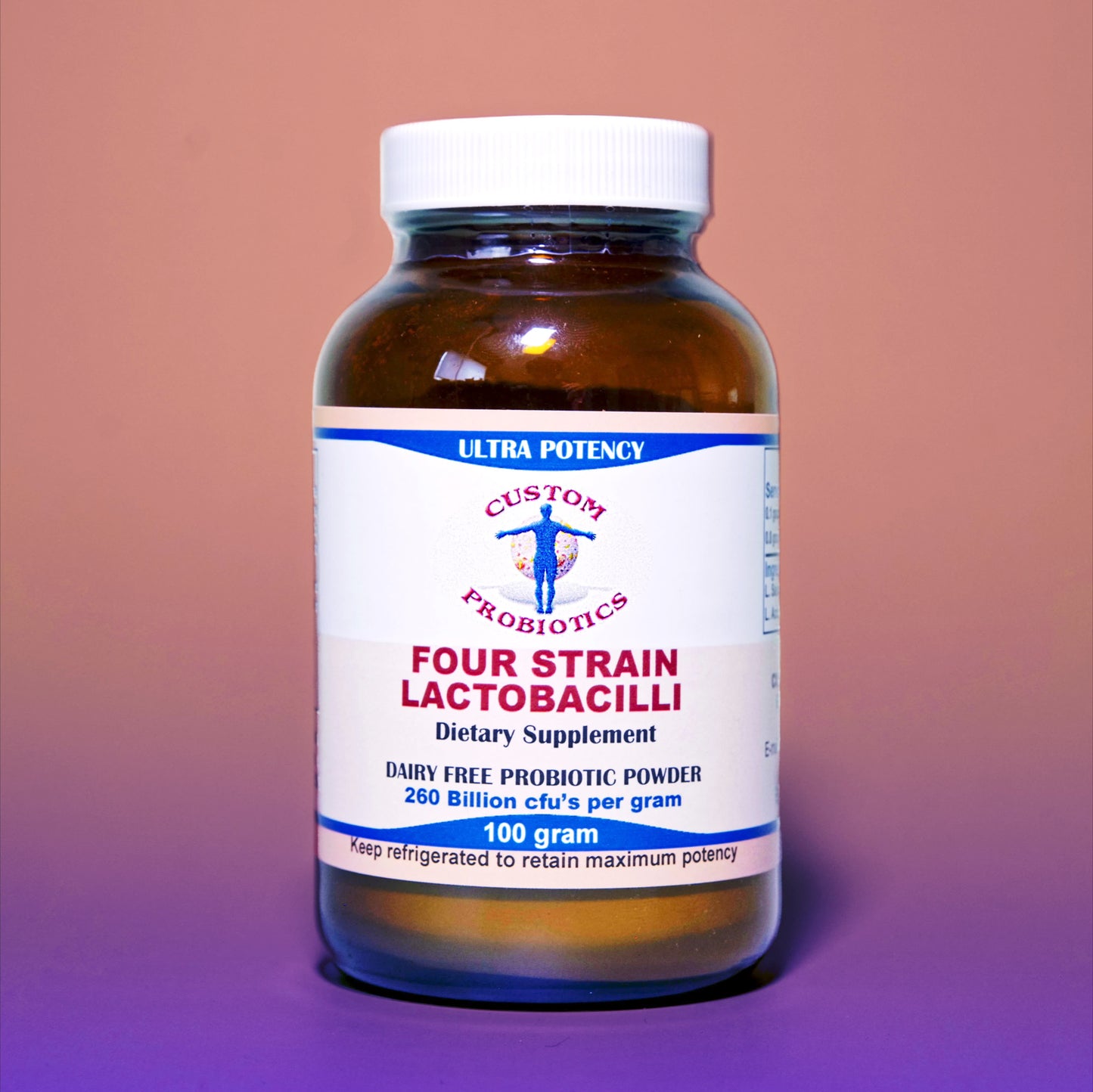 Custom Probiotics Ultra Potent Four Strain Lactobacilli