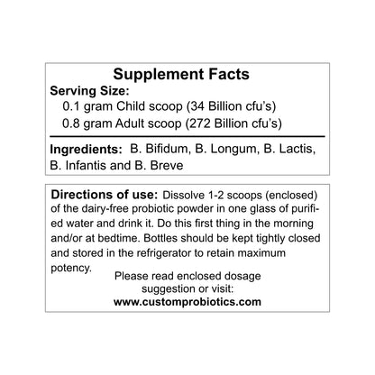 Custom Probiotics Ultra Potent Five Strain Bifidobacteria