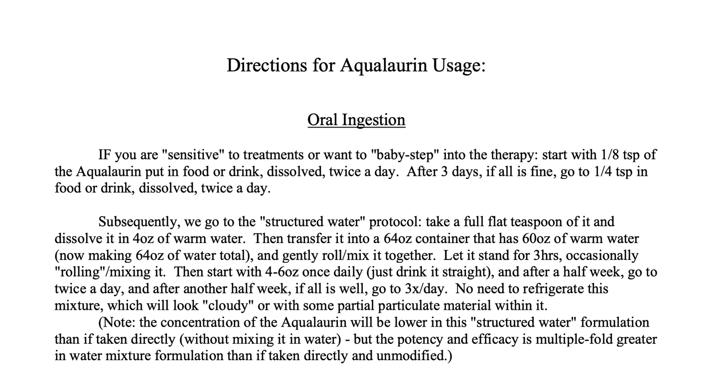 AquaLaurin™ Monolaurin GML | Biofilm, Lyme Protocol & Immune Support Supplement