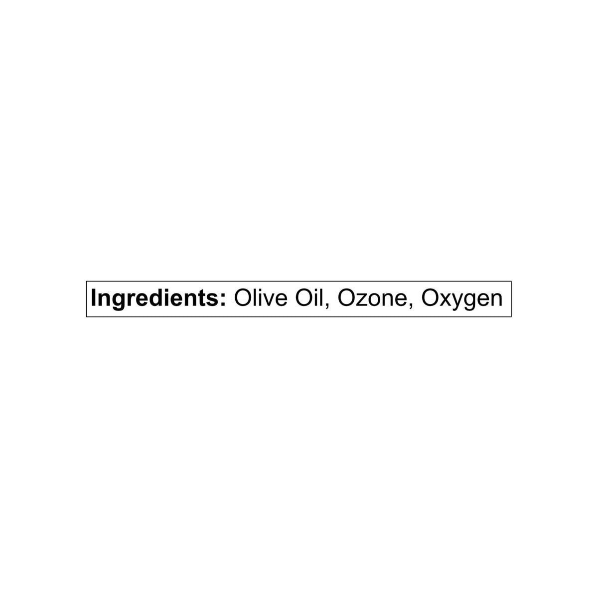 Here are the supplement facts for UltraOptimized Ozonated Olive Oil, a potentially useful ointment for irritated mosquito bites. 
