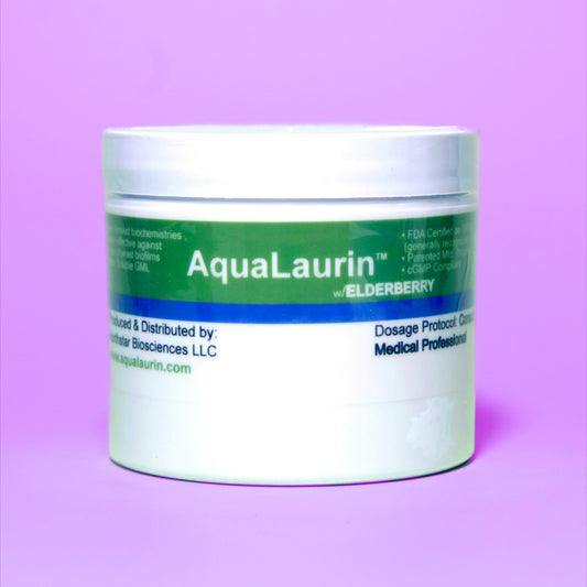 Aqualaurin w/ Elderberry (biofilm disrupter?)